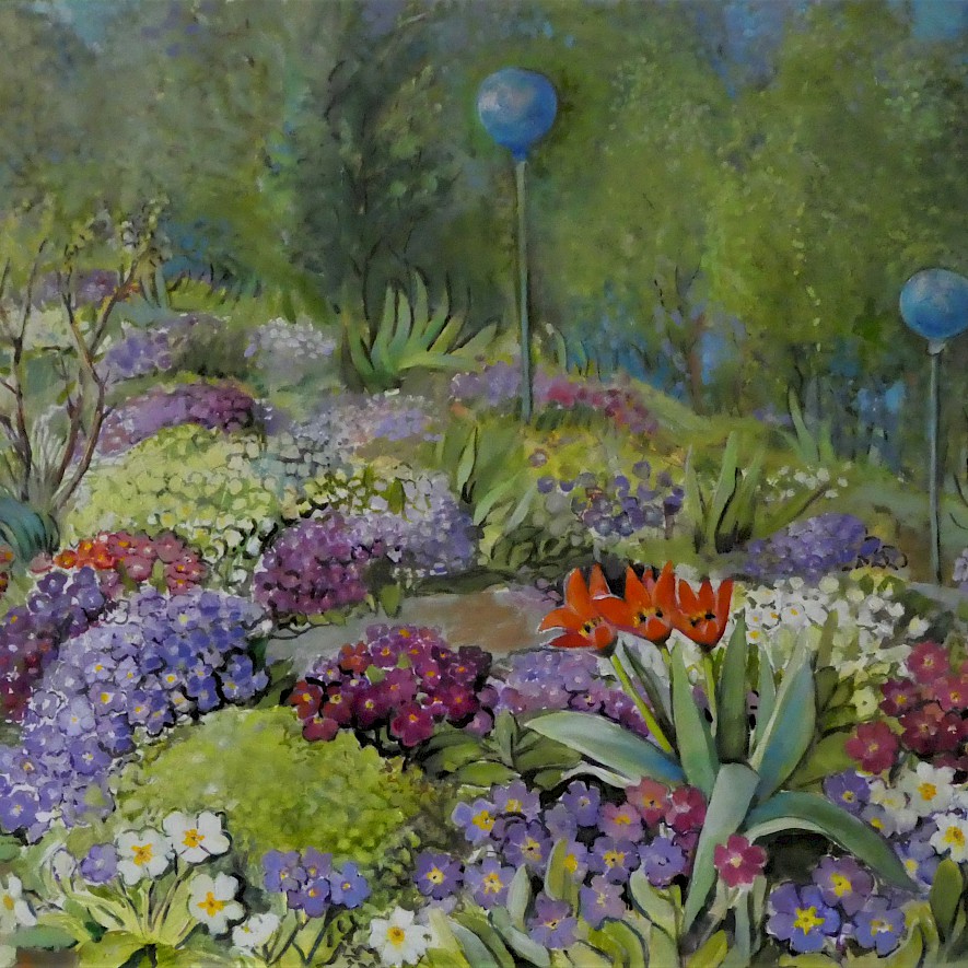 Cornelie Wolff, Flowers in Spring Bed, 2022