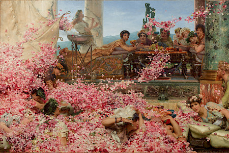 Das Gemälde "Die Rosen des Heliogabalus" von Lawrence Alma-Tadema