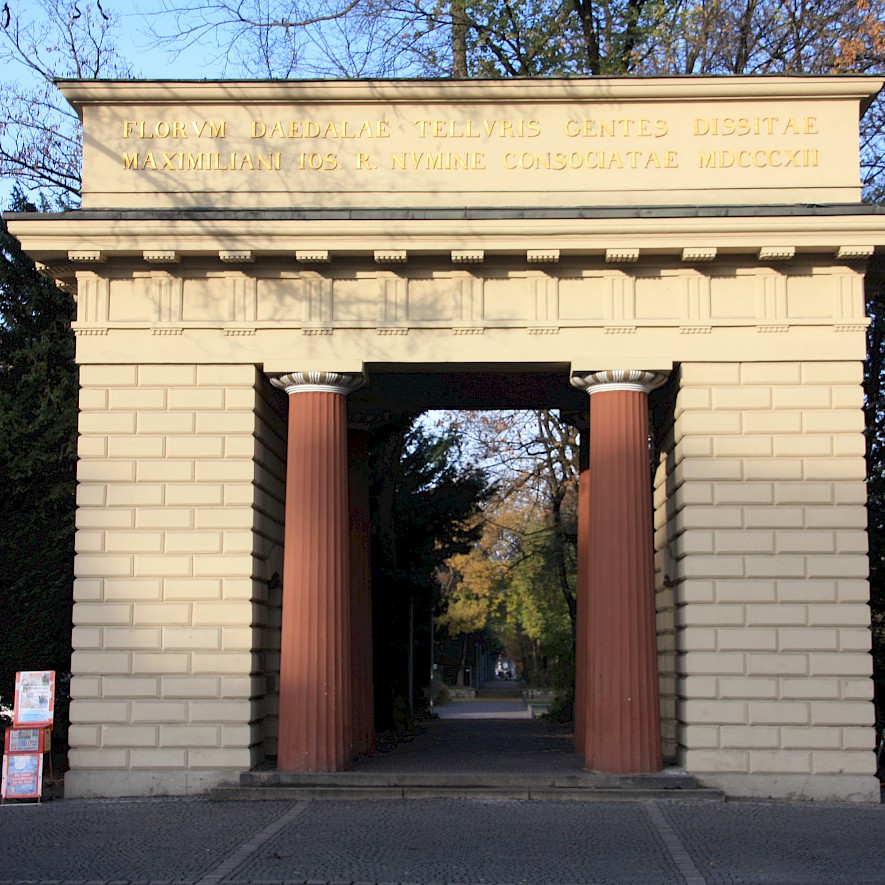 Der Eingang zum Alten Botanischen Garten