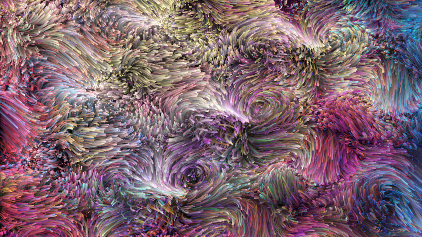 Floral patterns created with artificial intelligence.