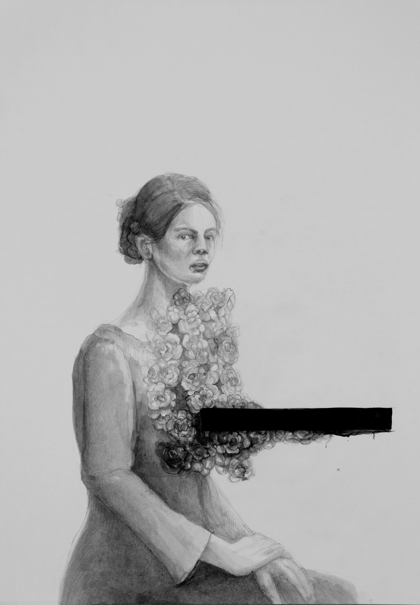 SchundSchicksal, pencil drawing, 2023, Eva Zenetti