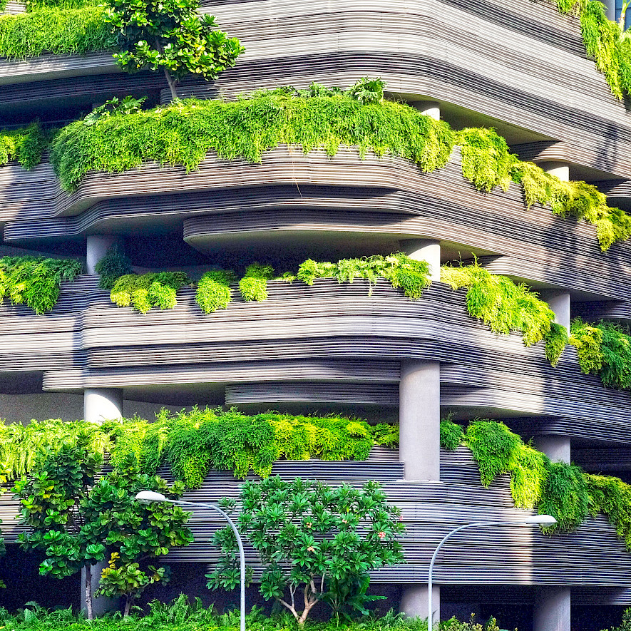 Grüne Architektur kann die Folgen des Klimawandels lindern.