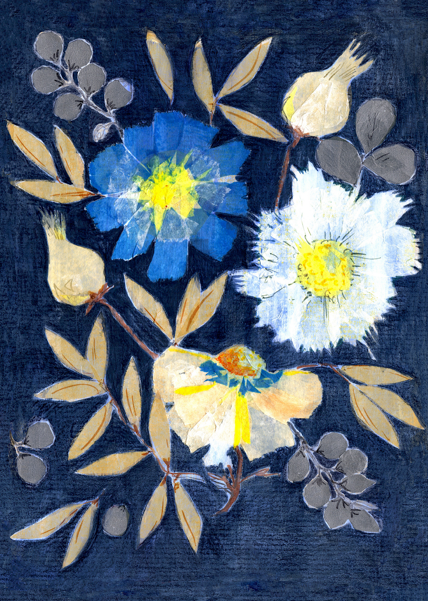 Blaue Feldblumen