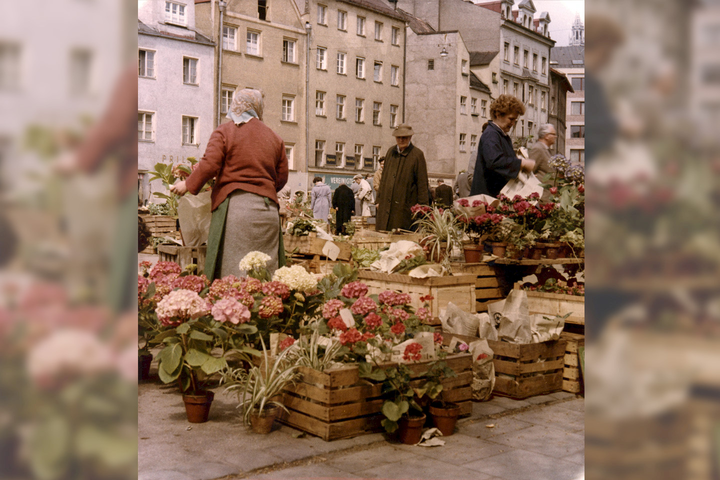 Flower market by Herbert Wendling