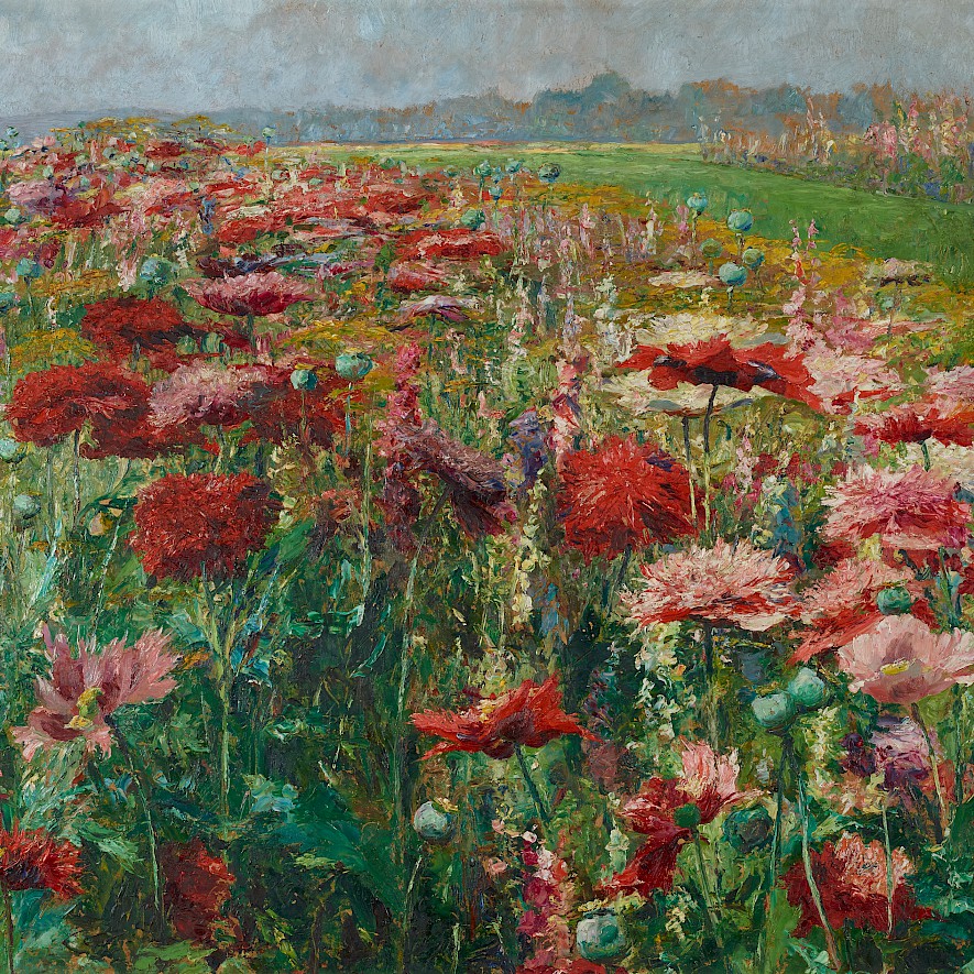 The painting "Blooming Poppyies" by Olga Wisinger-Florian from the Belvedere in Vienna
