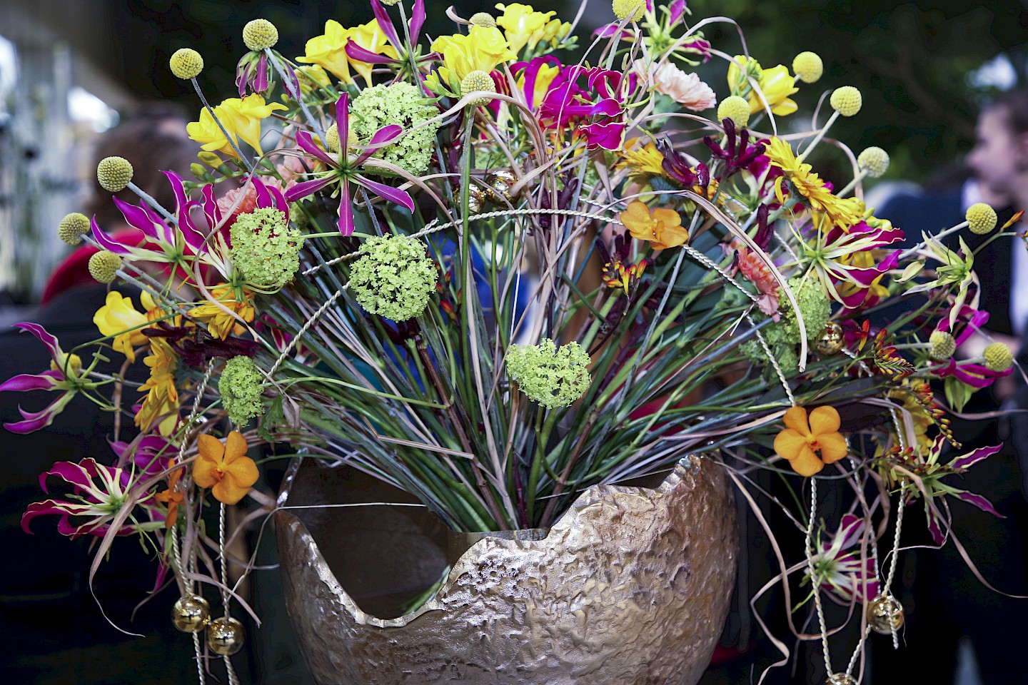 A colorful floral arrangement