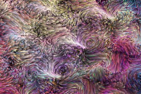 Floral patterns created with artificial intelligence.