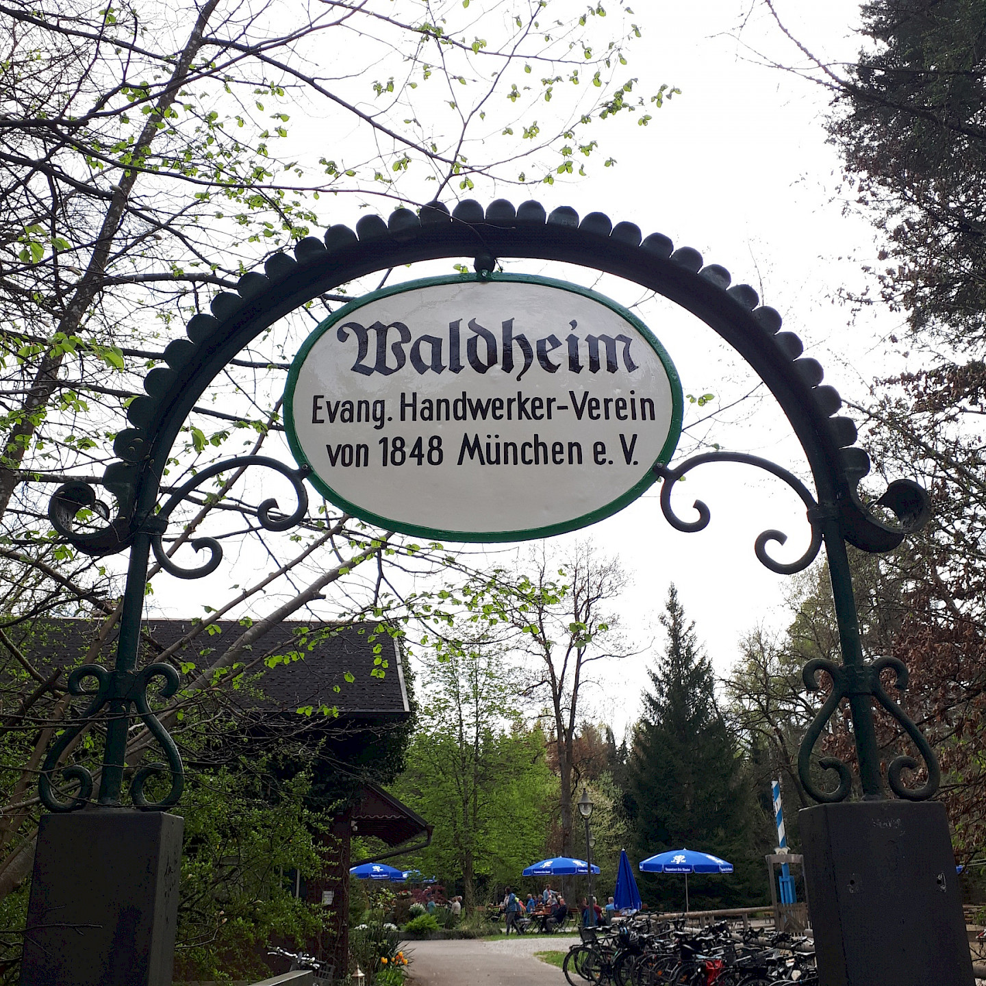 Eingang zum Waldheim Gräfelfing